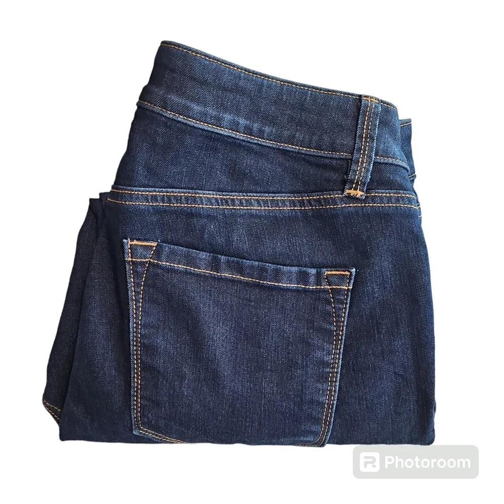 Loft Womens Blue Cropped Ann Taylor Low Rise‎ Curvy Denim Jeans Size 28/6